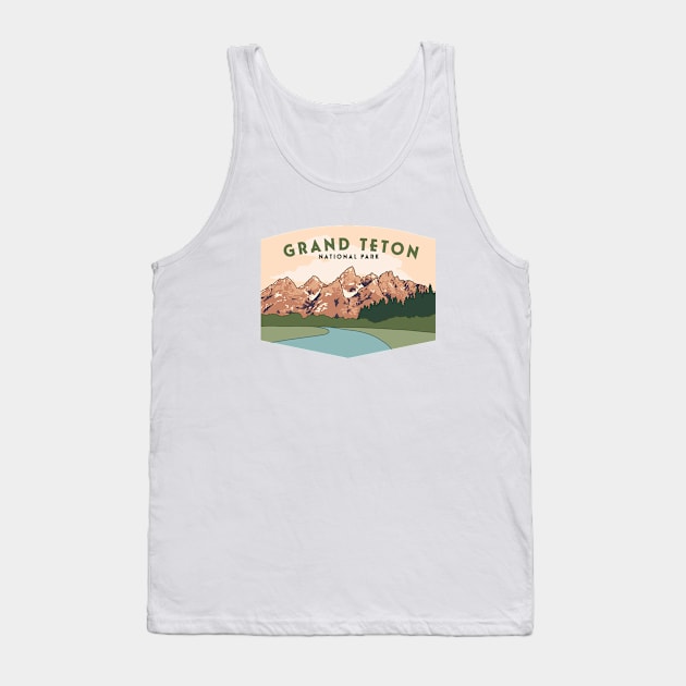 Grand Teton National Park Tank Top by smalltownnc